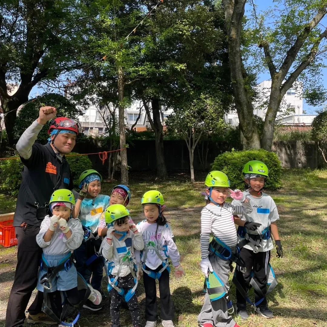 富士宮市の公園にて「森遊び大サーカス」をリベンジ開催しました